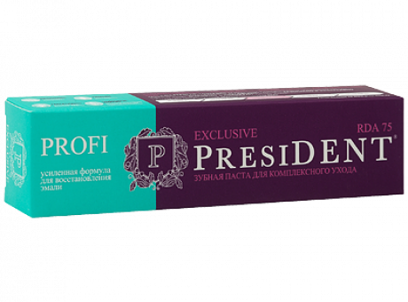 Зубная паста PRESIDENT®PROFI Exclusive 50мл